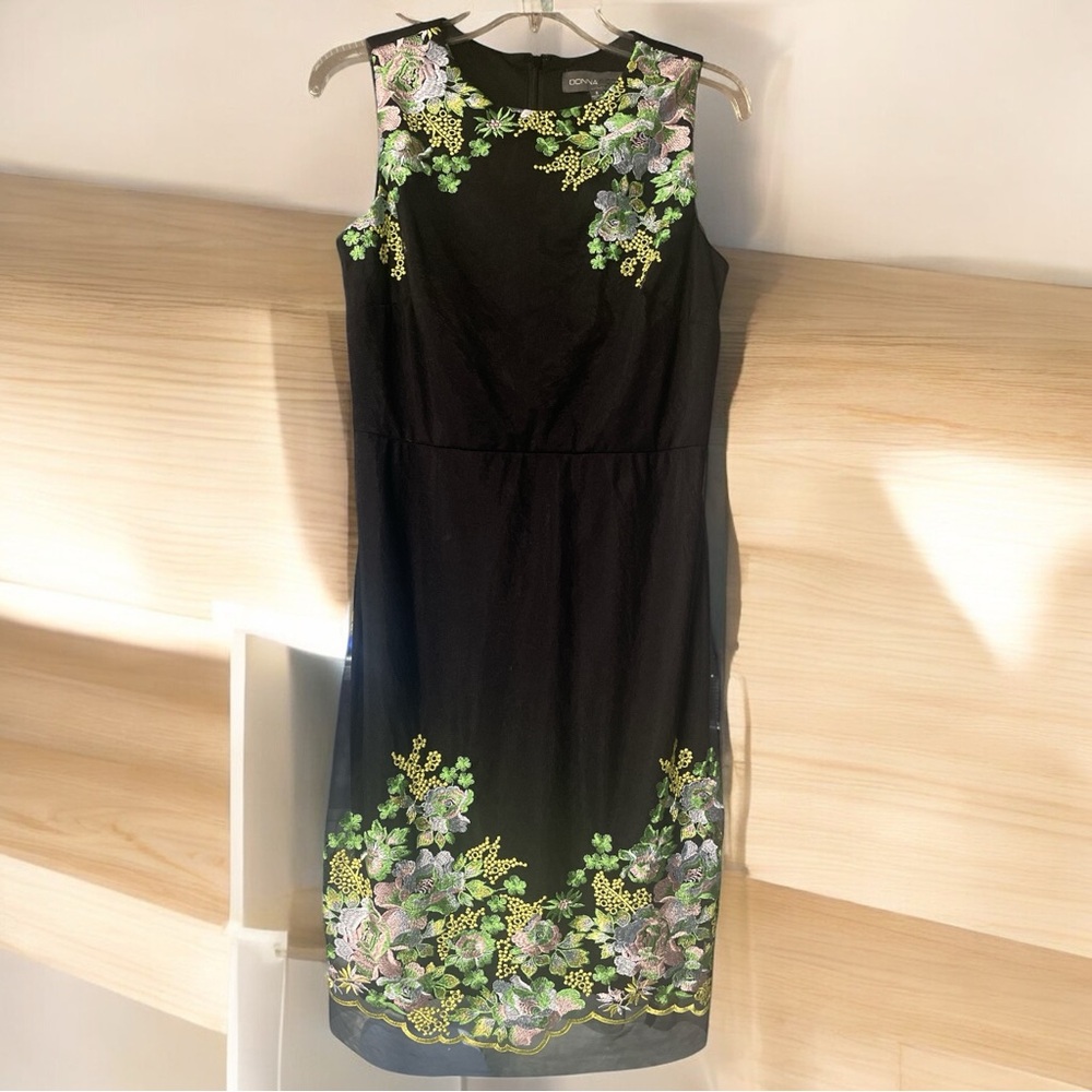 Donna Ricco Embroidered Dress - 8 - Picture 2 of 12